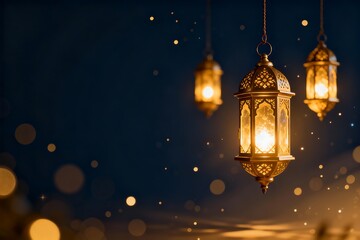 ramadan lantern in the night