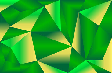 Abstract geometric gradient Green and yellow color background, print, wallpaper, vector geometric design adobe illustrator.