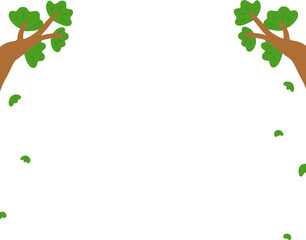 소나무 나뭇잎 프레임