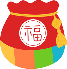 새해 신년 명절 복주머니 드로잉(new year lucky pocket drawing)