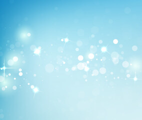 Light Blue Vector Bokeh Background For Baby Shower And Birthday