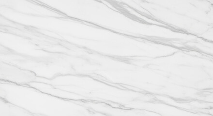Obraz premium White marble stone surface with subtle gray veining pattern for elegant modern interior design and minimalist background texture