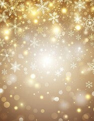 Elegant winter holiday background with shimmering gold particles, soft gradients
