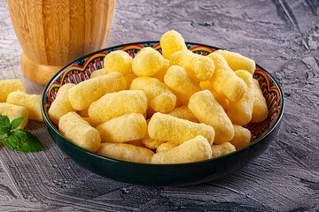 Golden crispy sweet corn sticks