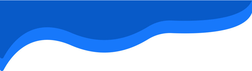 Header wave shape background  bottom for website design. Frame, divider headline template.