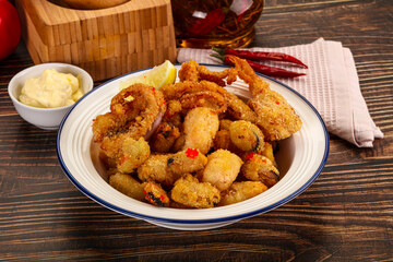 Fritto misto - deep fried seafood mix