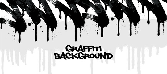 Graffiti background with scribbles. spray paint effect, splatters and tagging hand-drawn style.