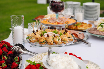 delicious food on the table