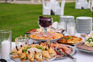 table with food