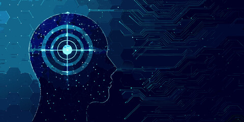 Digital mind A futuristic visualization of human consciousness and technology