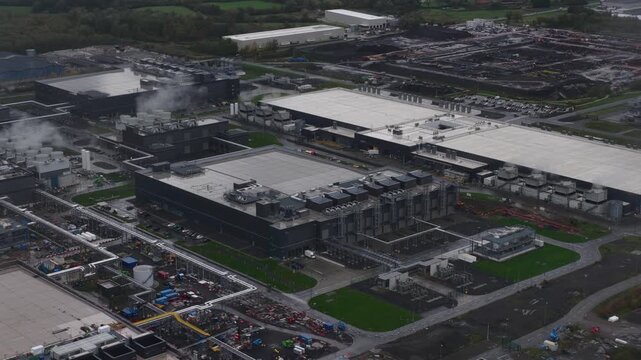 Belgium Expanded Data Center Infrastructure Aerial View