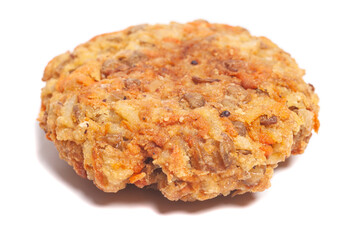 Cutlet isolated on white background