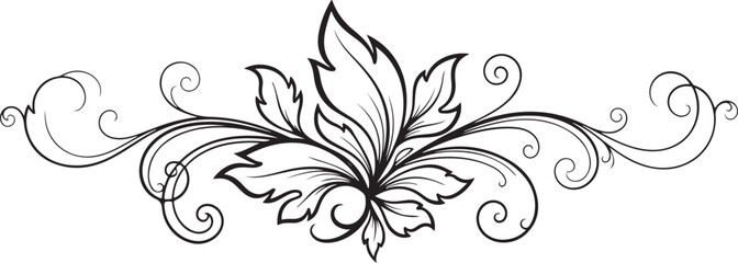 Elegant Vintage Floral Frame  Vector Design