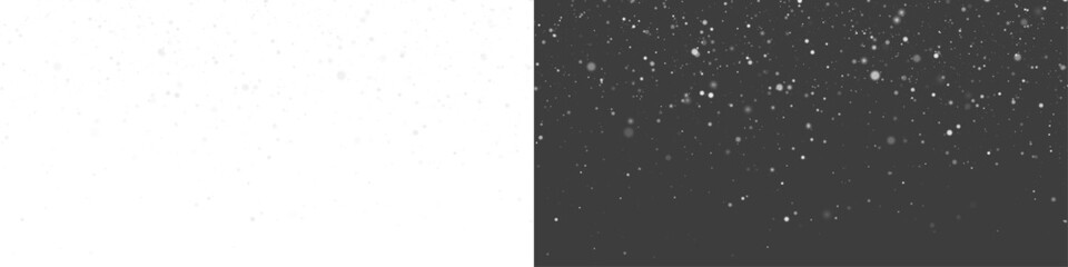 Fototapeta na wymiar 16:9 Snow snowfall snowflakes Christmas winter holiday background PNG overlay 