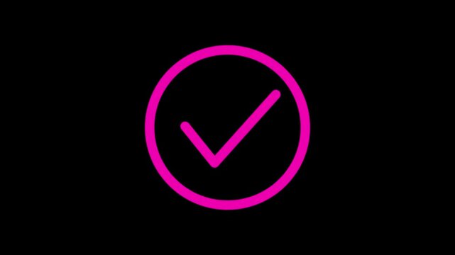 A simple gray checkmark icon inside a partial circle on a white background