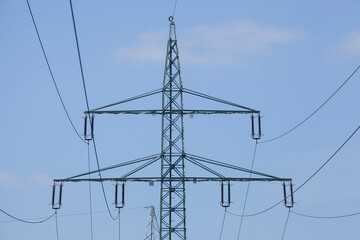 Strommast , Stromversorgung, Energieversorung, Niedersachsen, Deutschland