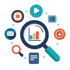 flat icon set for web and mobile applications