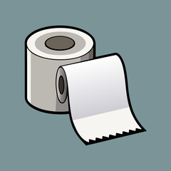 toilet paper vector illustration