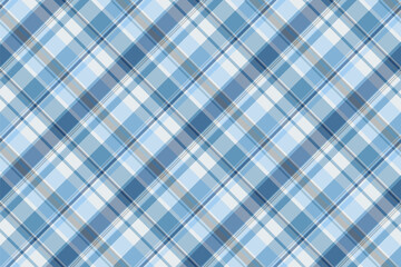 Korean pattern fabric textile, commercial vector tartan background. Structure texture check seamless plaid in cyan and light colors.