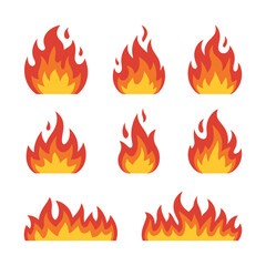 fire flame set