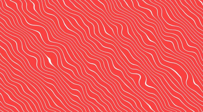 Abstract wavy lines pattern in salmon pink and white creating a visually appealing and modern design perfect for backgrounds and creative projects
