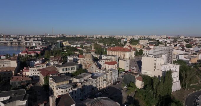 vues a&eacute;rienne de Constanta en Roumanie 