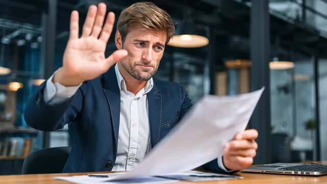 No Deal: Angry Professional Walks Out After Failed Negotiation