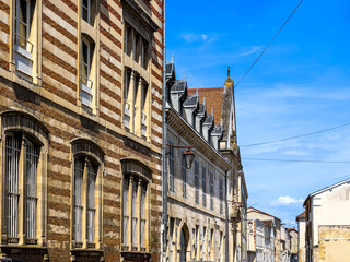 Street view of Chalons-en-Champagne in France