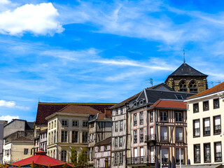 Street view of Chalons-en-Champagne in France