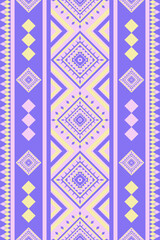 Vertical Geometric Abstract Ethnic Pattern