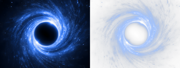 blue swirl  overlay PNG with glowing space dust effect on transparent background, cosmic spiral effect and glowing outer space design