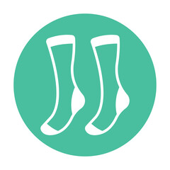 Crew Socks Vector icon which can easily modify or edit