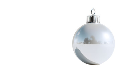 Metallic christmas ornament ball holiday decoration