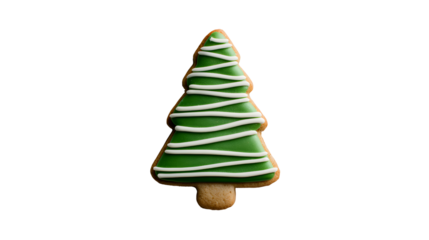 Christmas tree cookie green icing winter holiday dessert