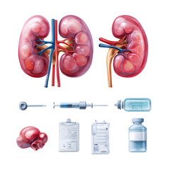 Detailed Pack of Kidney with Biology and Health Care Elements