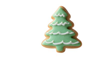 Christmas tree cookie green icing winter holiday dessert