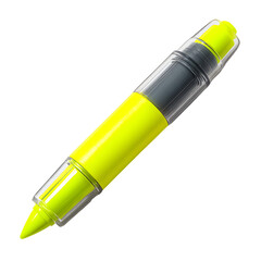 Professional Pristine Pastel Yellow Highlighter Pen on Smooth Surface