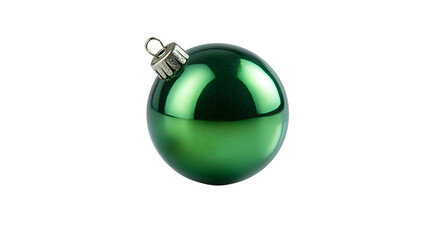 Green christmas ornament shiny holiday decor