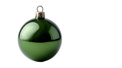 Green christmas ornament shiny holiday decor