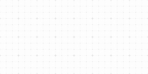 Seamless square grid background with empty space on white background. Design of square graph paper, school math sheet, grid paper sheet, notebook pattern, architectural graph paper.Vector illustration