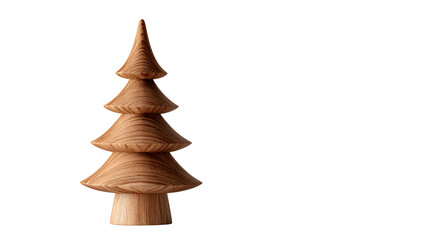 Wooden christmas tree minimal holiday decoration