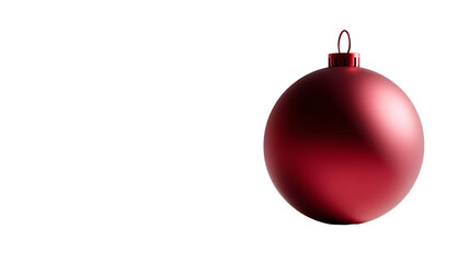 Red christmas ornament ball holiday decoration
