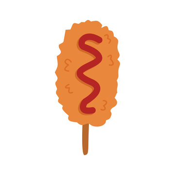 Corn Dog on Stick, korean corn dog