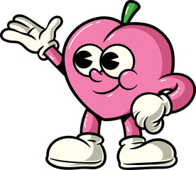 Cartoon Peach Character