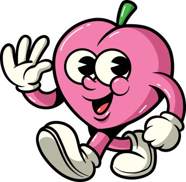 Cartoon Peach Character