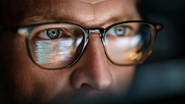Eyewear Reflection: A Glimpse into the Digital World