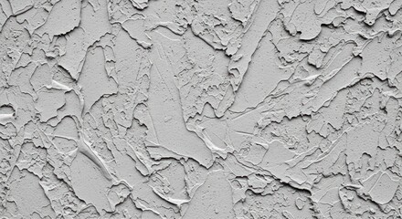 Close-up of a textured white wall with an uneven, rough surface, creating a dynamic and abstract background.