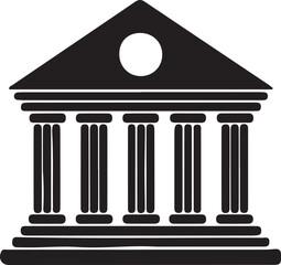 Modern secure bank home icon vector design suitable for financial institution branding, banking apps and digital fintech platforms