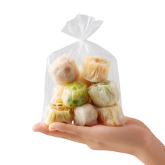 Professional Hand Holding Clear Vacuum-Sealed Fro Package