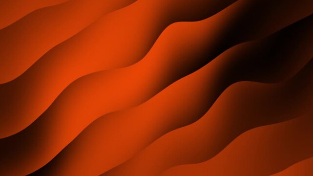 Abstract orange and black wavy pattern background design